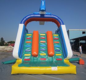 T8-240 Taladro inflable infantil gigante con tema de tiburón