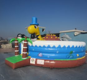 T6-1001 Turtle Park gigante inflable