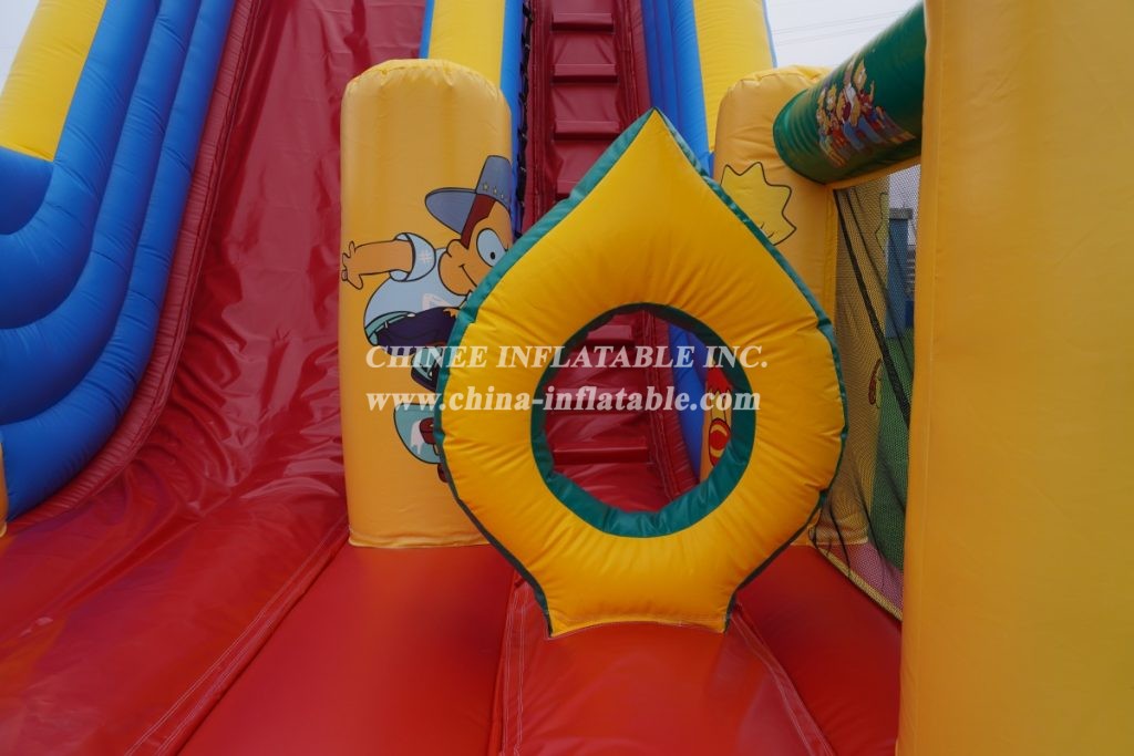 T8-2106B The Simpsons Inflatable Dry Slides