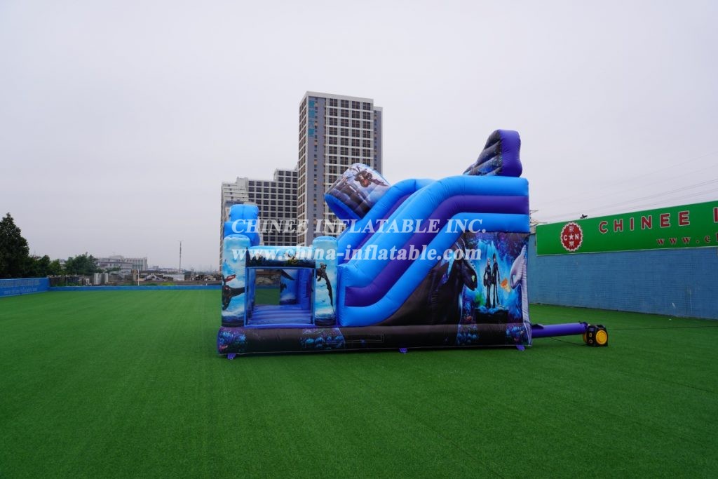 T8-3804 Train Your Dragon Inflatable Slide