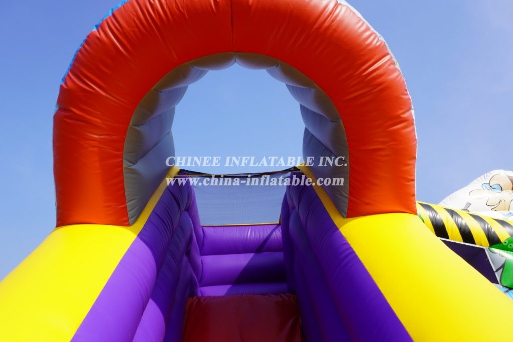 T8-3804B Doctor Of Science Bouncy Castle Inflatable Slide Combo For Kids Fun