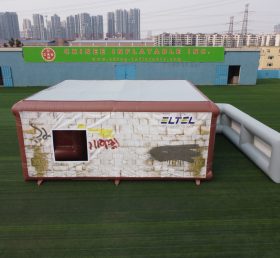 Tent1-804 Estructura inflable extraíble Tienda de entrenamiento militar con casa inflable de pared