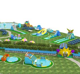 IS11-4017 Parque de atracciones inflable gigante