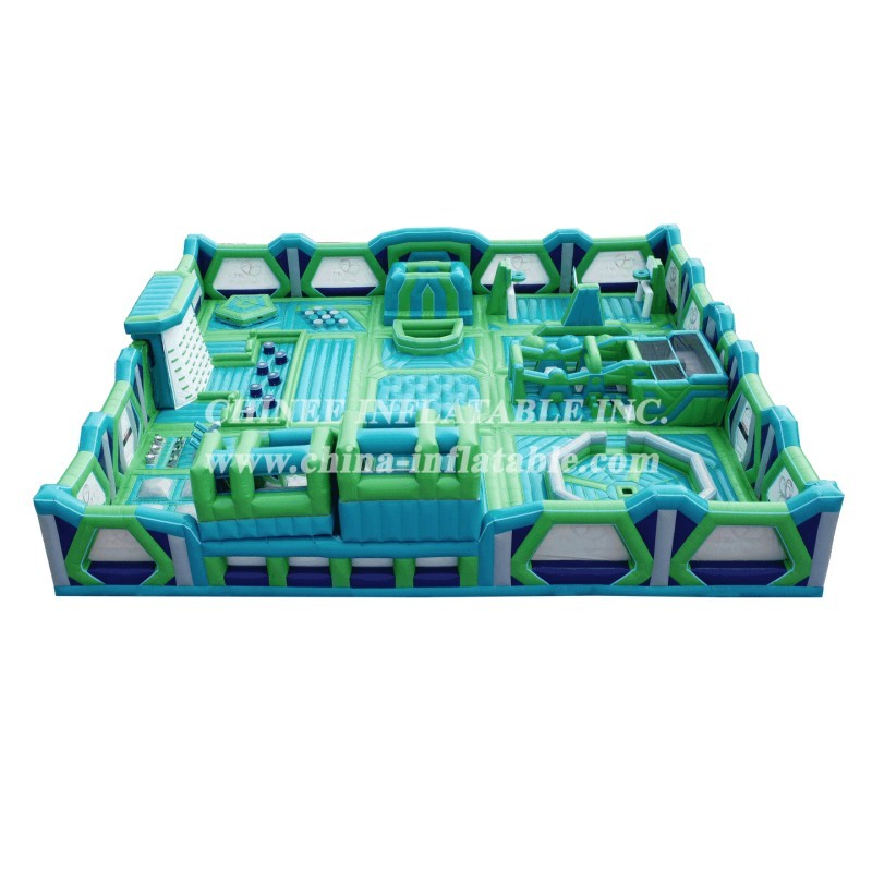 GF2-060 Inflatable Park Jumping Bouncy Obstacle Inflatable Outdoor Playground