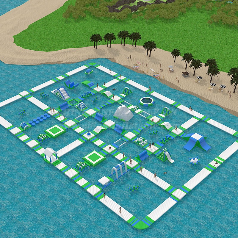 S155 Inflatable Water Park Aqua Park Water Island