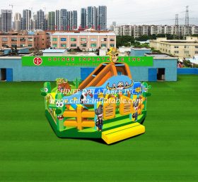 T6-502 Entretenimiento inflable gigante vaquero occidental