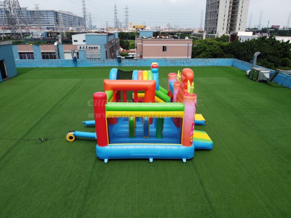 T2-4092 Birthdays Party Bouncy Castle With Slide