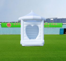 T2-3534 Castillo inflable de boda azul claro