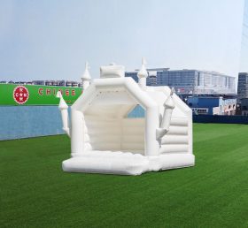 T2-3543 Castillo inflable de boda blanca