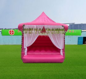 T2-3546 Castillo inflable de boda rosa