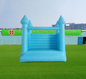 T2-3547 Castillo inflable de boda azul