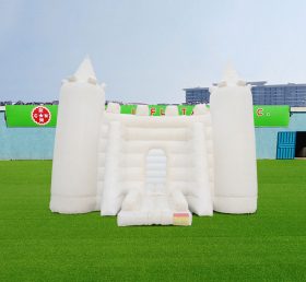 T2-3551 Castillo inflable de boda blanca