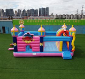 T2-4093B Castillo inflable personalizado con tobogán