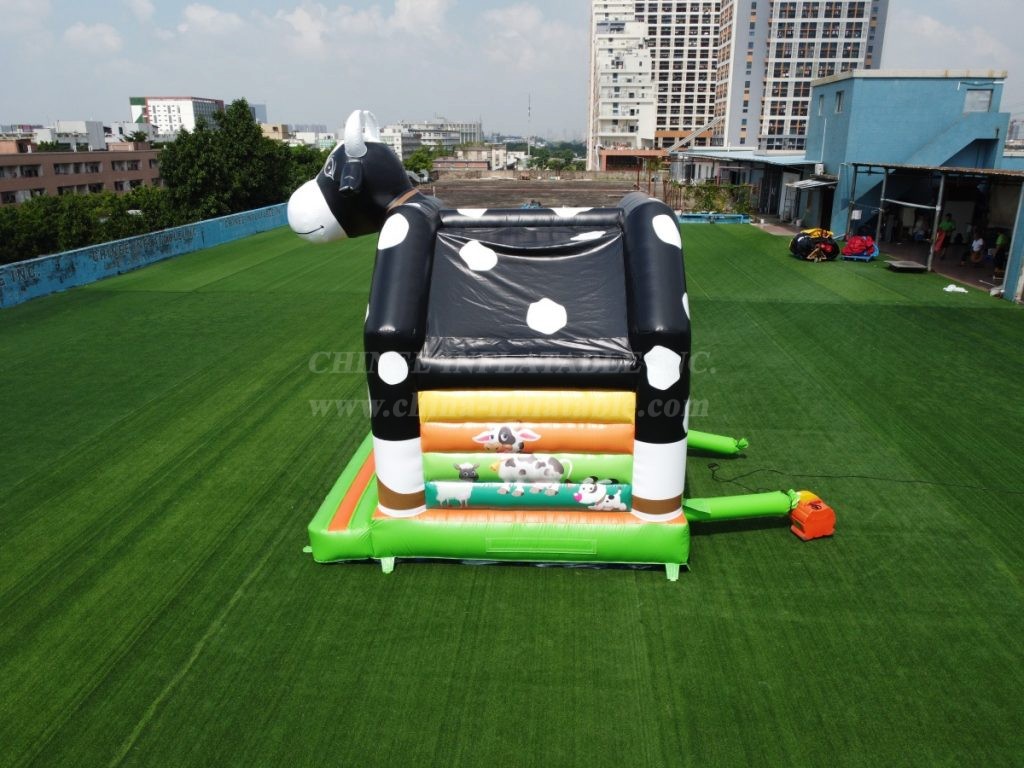 T2-4366 Pasture Cows Bounce House