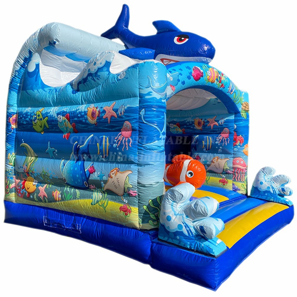 T2-4826 Ocean Shark Inflatable Combo