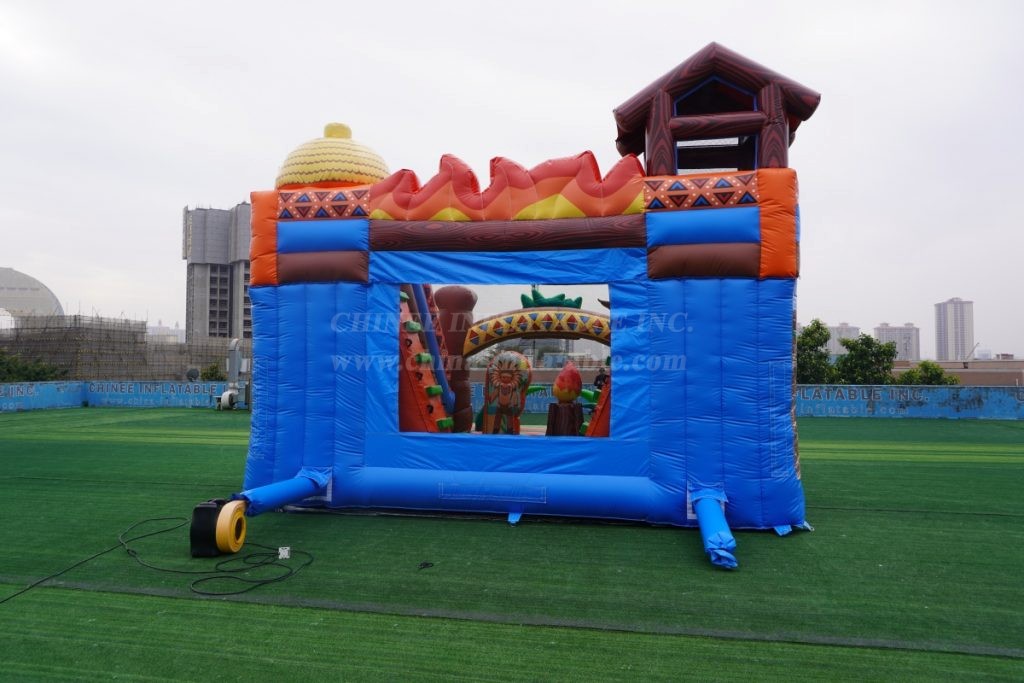 T2-4898 American Indian Bouncy Castle