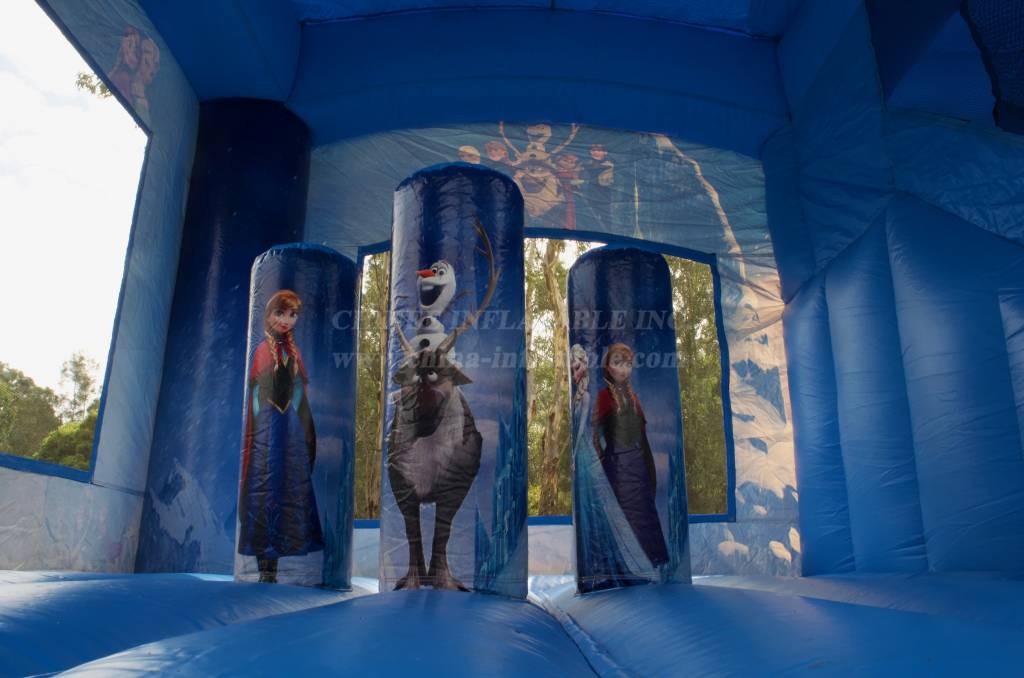 T2-4597 Frozen Jumping Castle And Slide