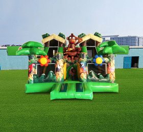 T2-4812 Castillo inflable mono jungla