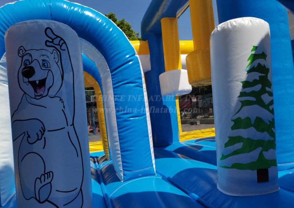 T2-4581 Frozen Bouncy Castle With Slide