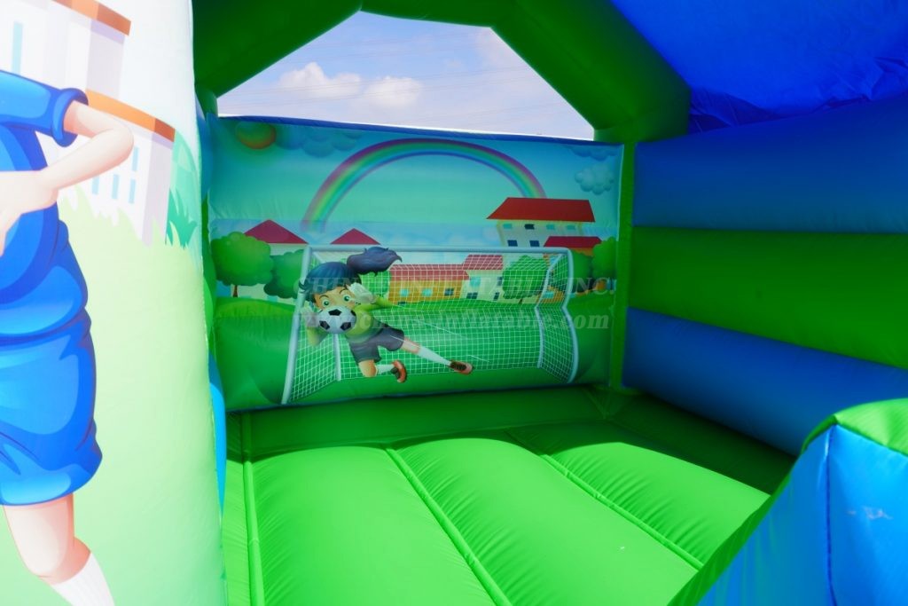 T2-2723K Football Theme Kids Bouncy Castle With Slide