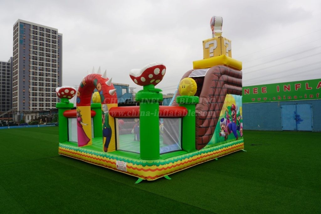 T2-4103B Super Mario Bouncy Castle With Slide