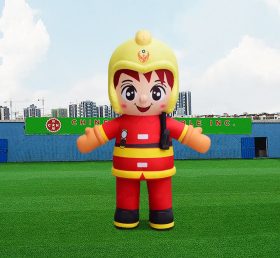 S4-615 Promoción de ropa inflable de publicidad personalizada para bomberos