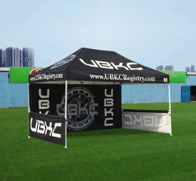 F1-54 Carpa plegable negra Carpa para sombra Gazebo