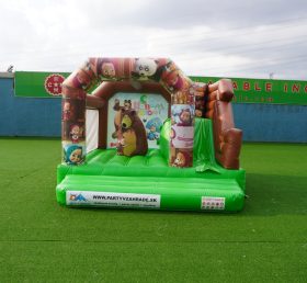 T2-3249C Casa inflable y tobogán Masha y el oso