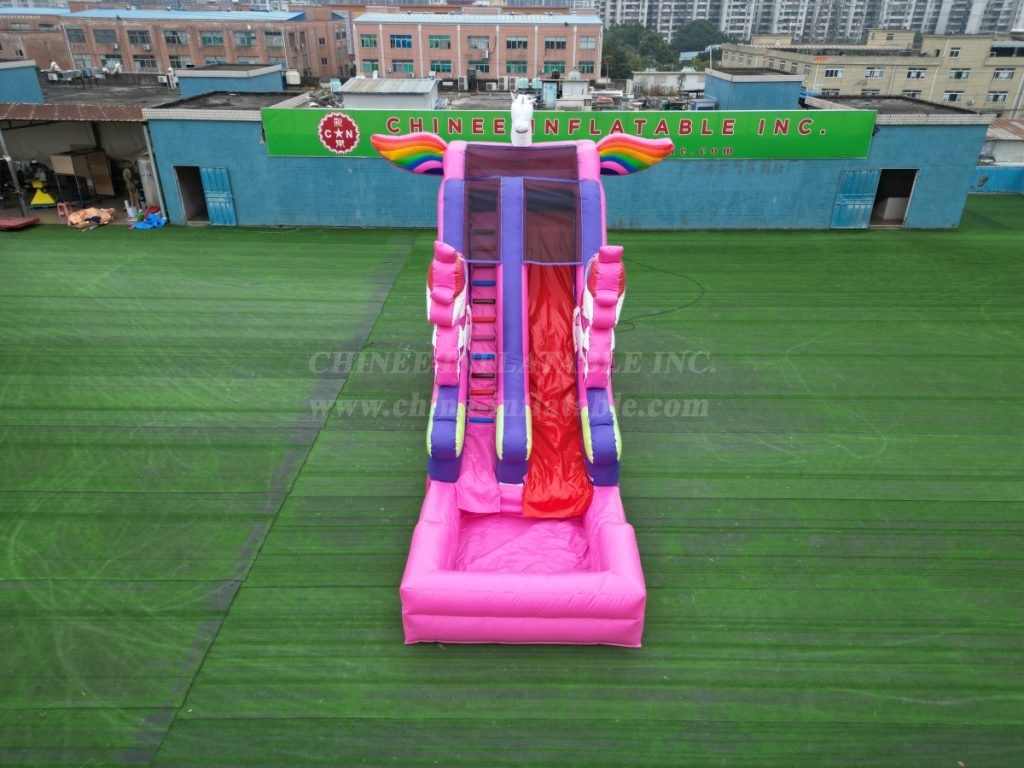 T8-4587 Infaltable Unicorn Water Slide