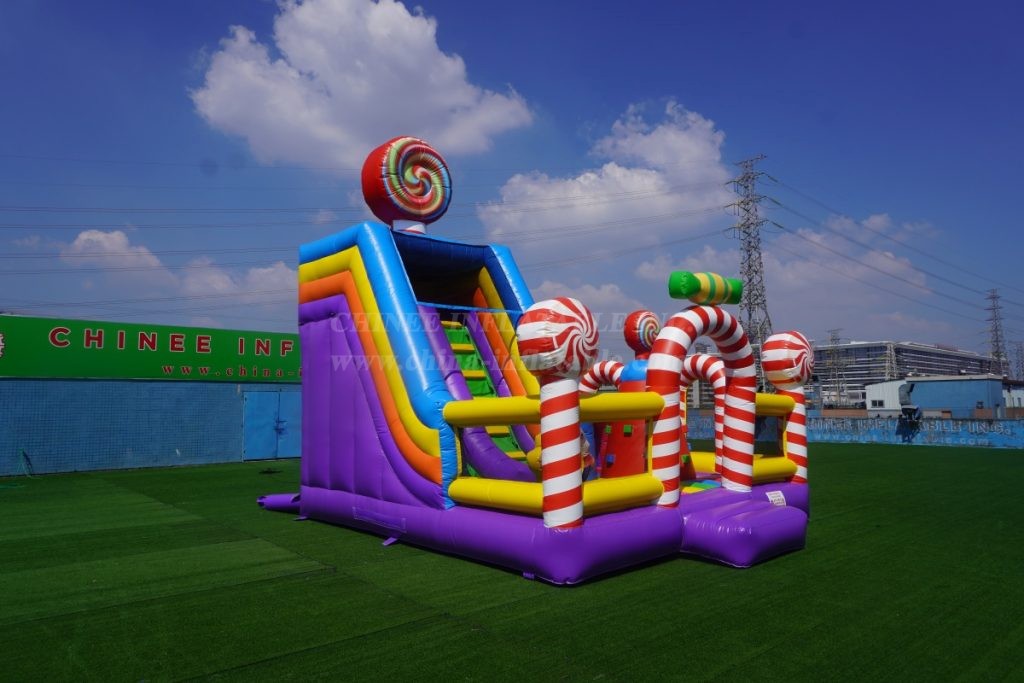 T6-3560C Candy Bouncy Castle With Slide