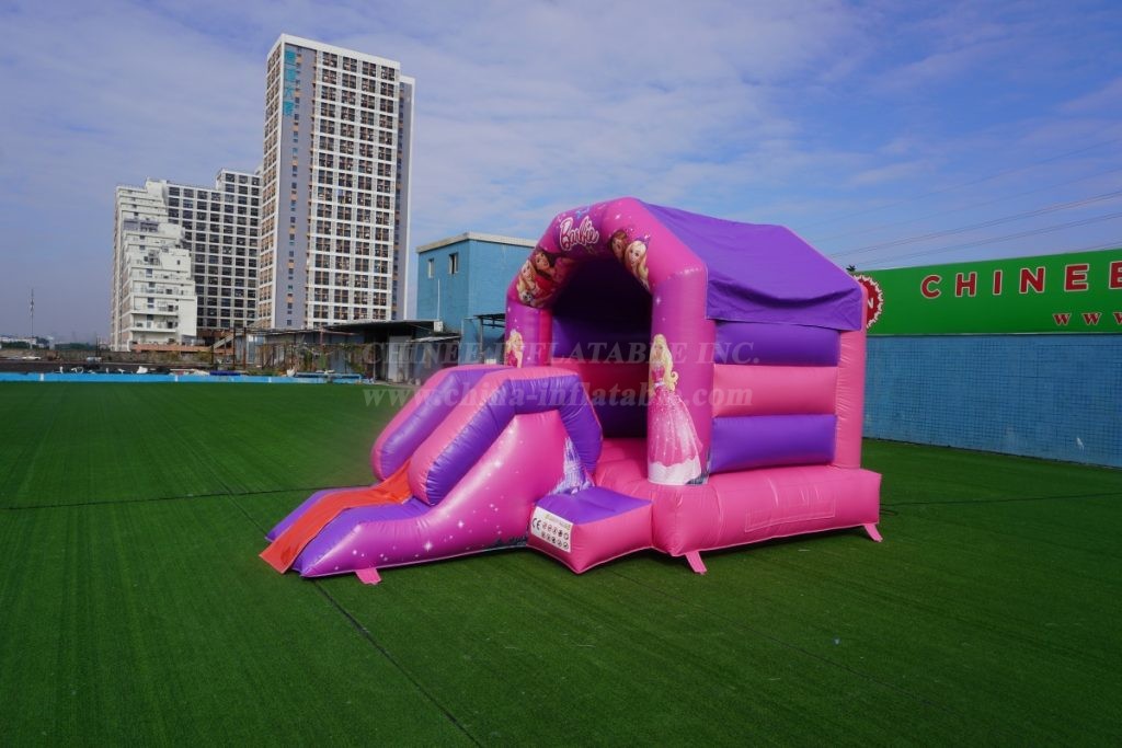 T2-1054D Barbie Bouncy Castle With Slide