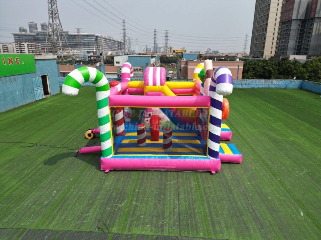 T2-8110 Candy World Theme Bouncy Castle