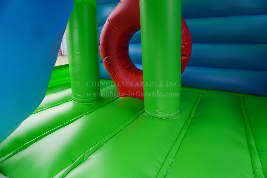 T2-4200C Super Mario Theme Bouncy Castle With Slide