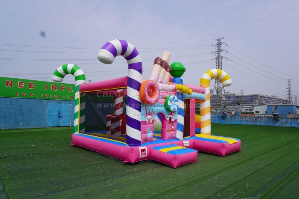 T2-8110 Candy World Theme Bouncy Castle