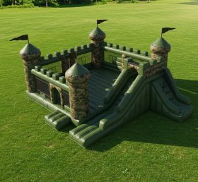T2-8363 military style Inflatable Castle...