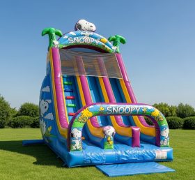 T8-8297 Snoopy Theme Inflatable Dry Slid...