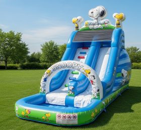 T8-8534 Snoopy Theme Inflatable Water Sl...