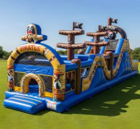 T7-3651 Pirates Inflatable Obstacle Cour...