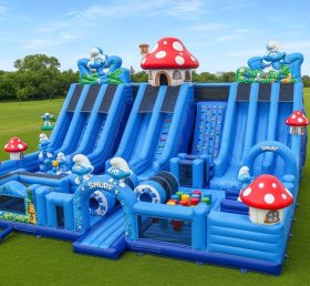 T6-6288 The Smurfs Theme Inflatable Func...