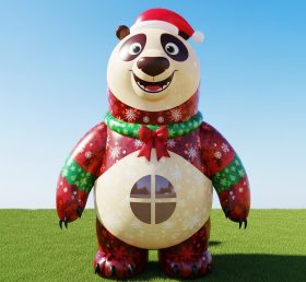 C1-735 Christmas Panda Inflatable Cartoo...