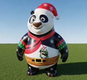 C1-738 Christmas Panda Inflatable Cartoo...