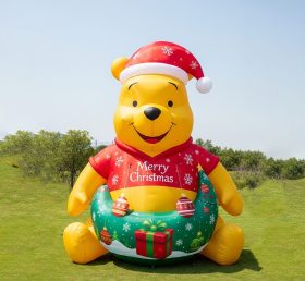 C1-747 Winnie the Pooh Christmas Inflata...