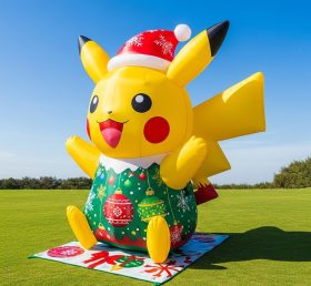 C1-766 Pikachu Christmas Inflatable Cart...