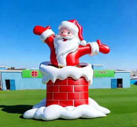 C1-803 Santa Claus Chimney Inflatable Mo...