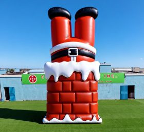 C1-805 Santa Claus Chimney Inflatable Mo...