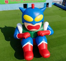 Cartoon3-037 Blue Robot Superhero Inflat...
