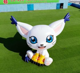 Cartoon3-054 Digimon White Cat Character...