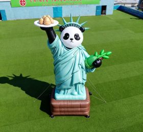 Cartoon3-147 Panda Statue of Liberty Inf...