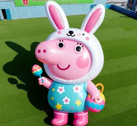 Cartoon3-158 Peppa Pig Easter Bunny Infl...