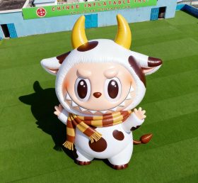 Cartoon3-207 Pop Mart Labubu Cute Cow Ch...